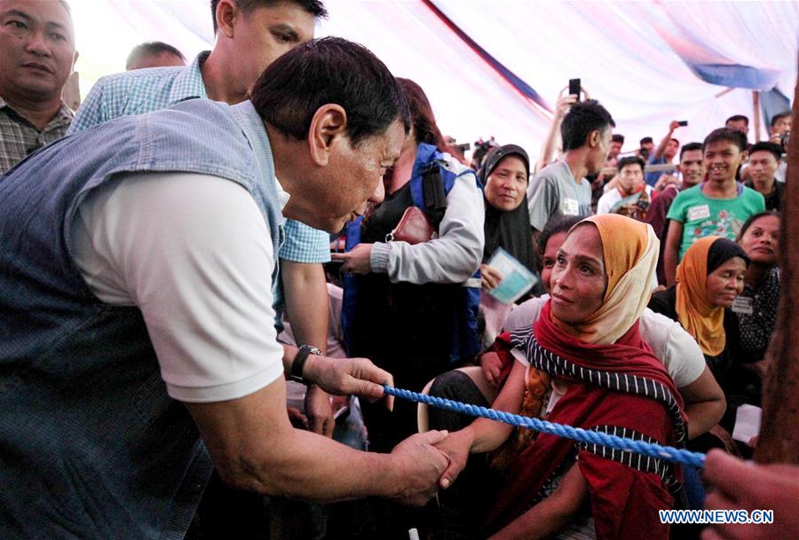 PHILIPPINES-ILIGAN-DUTERTE-REFUGEE