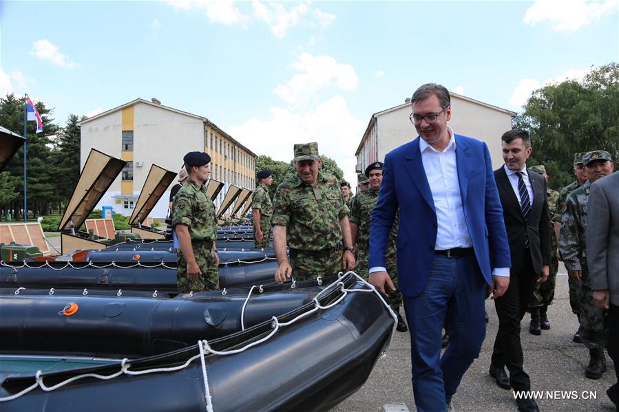 SERBIA-PANCEVO-CHINESE MILITARY AID-HANDOVER