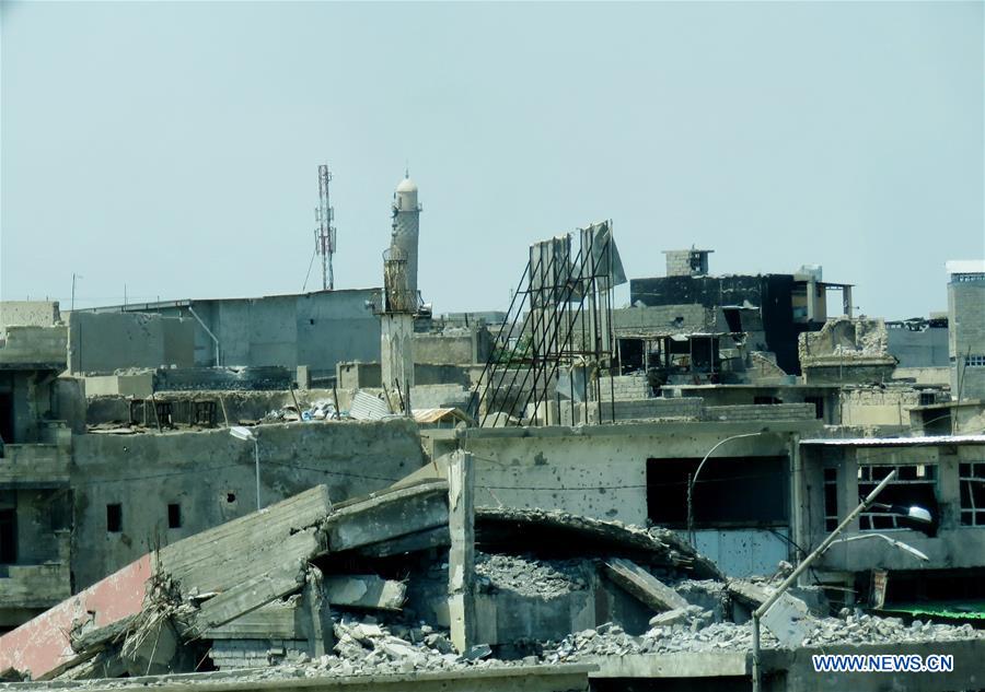 IRAQ-MOSUL-AL-NURI MOSQUE-DESTROYING
