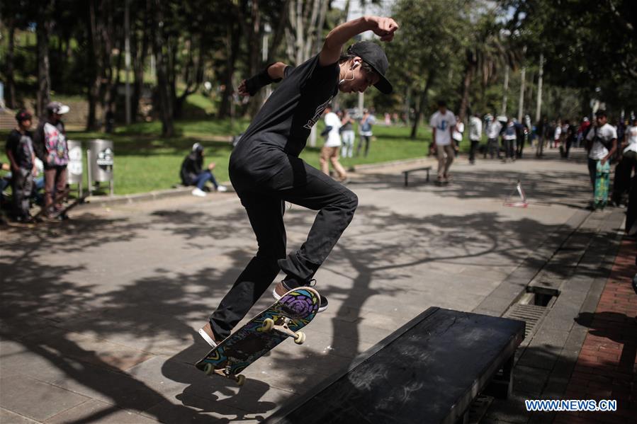 COLOMBIA-BOGOTA-GO SKATEBOARDING DAY