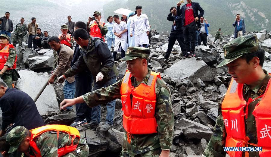 #CHINA-SICHUAN-MAOXIAN-LANDSLIDE (CN)
