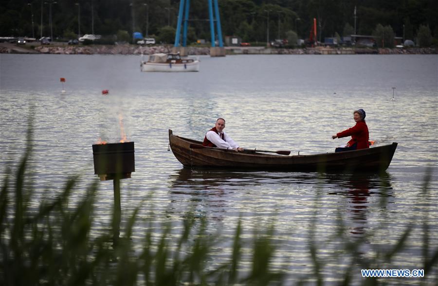 FINLAND-HELSINKI-MIDSUMMER DAY-BONFIRE