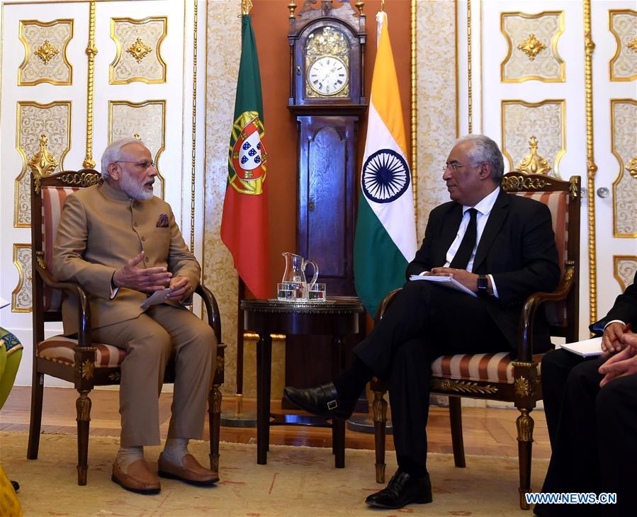 PORTUGAL-LISBON-INDIA-PM-MEETING