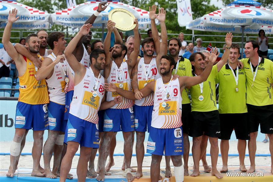 (SP)CROATIA-ZAGREB-BEACH HANDBALL EURO 2017-MEN'S FINAL-RUS VS SPA