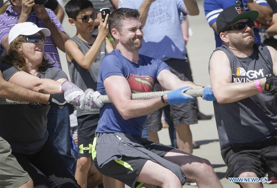 CANADA-VANCOUVER-PLANE PULL-CHARITY