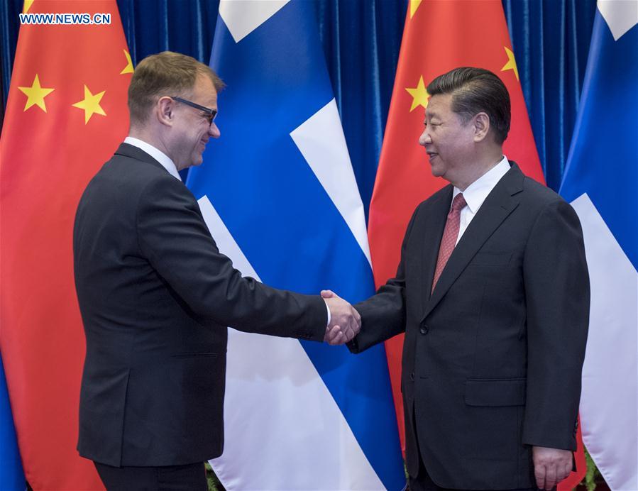 CHINA-FINLAND-XI JINPING-SIPILA-MEET (CN)