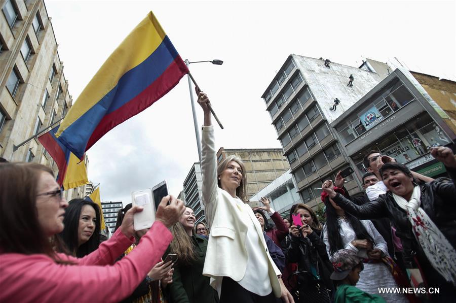 COLOMBIA-BOGOTA-FARC-WEAPONS-HANDOVER-CELEBRATION