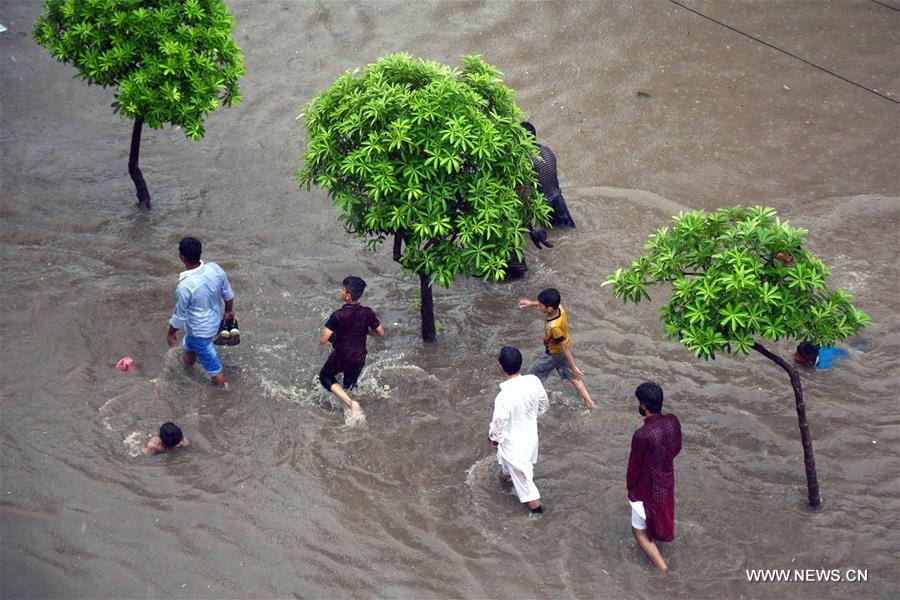 PAKISTAN-LAHORE-MONSOON-FLOOD