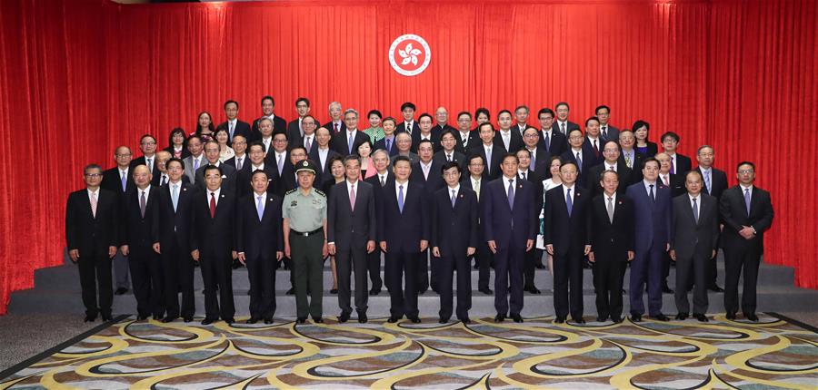 CHINA-HONG KONG-XI JINPING-SENIOR FIGURES-MEETING (CN)