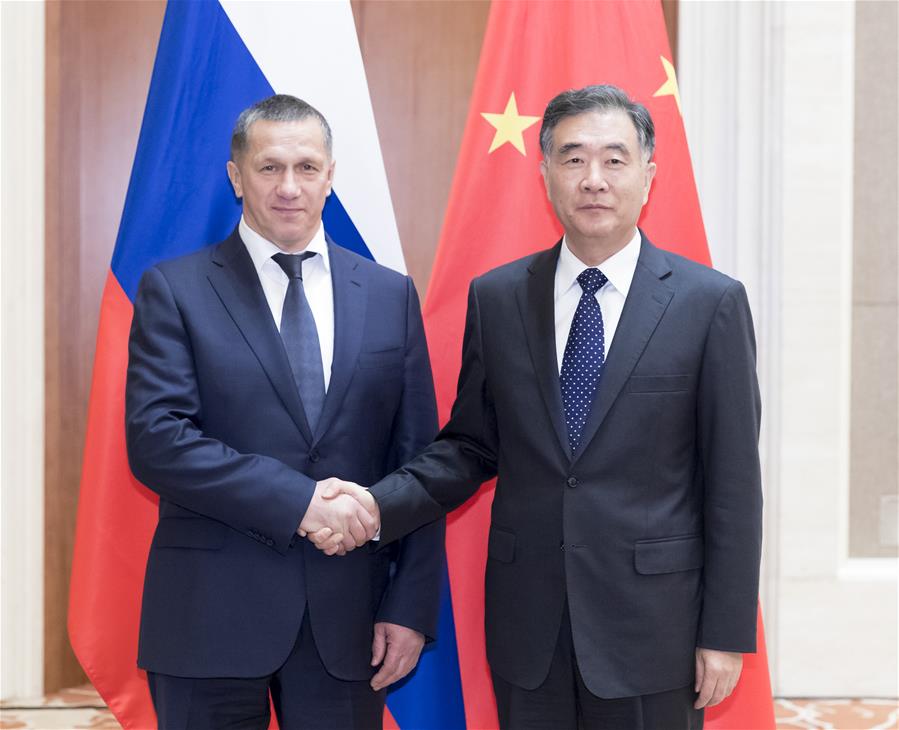 CHINA-RUSSIA-WANG YANG-TRUTNEV-COOPERATION-MEETING (CN)