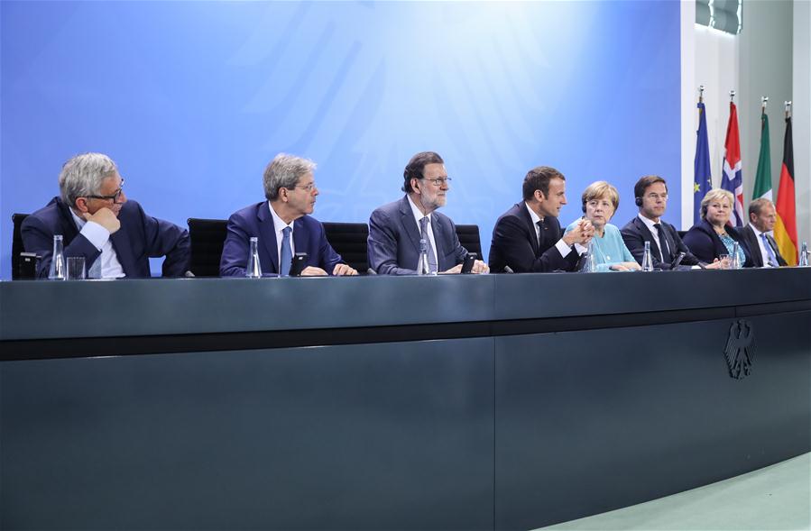 GERMANY-BERLIN-G20-PREPARATION MEETING-PRESS CONFERENCE