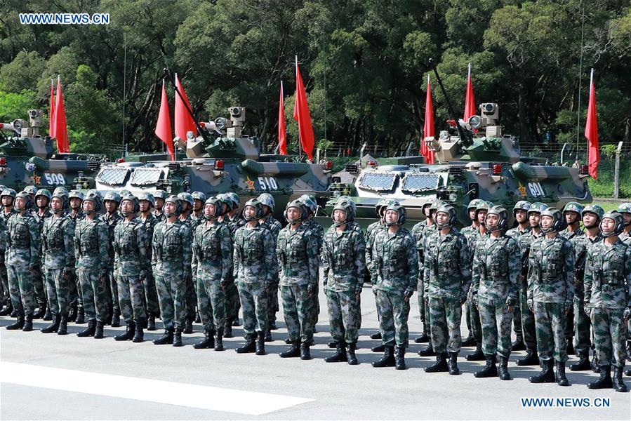 CHINA-HONG KONG-20TH ANNIVERSARY-PLA GARRISON-INSPECTION (CN)