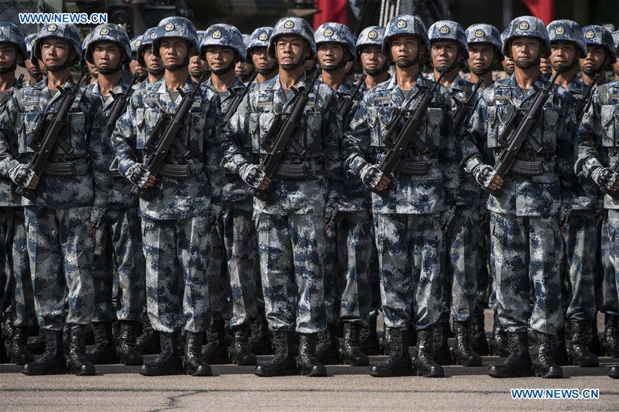 CHINA-HONG KONG-20TH ANNIVERSARY-PLA GARRISON-INSPECTION (CN)