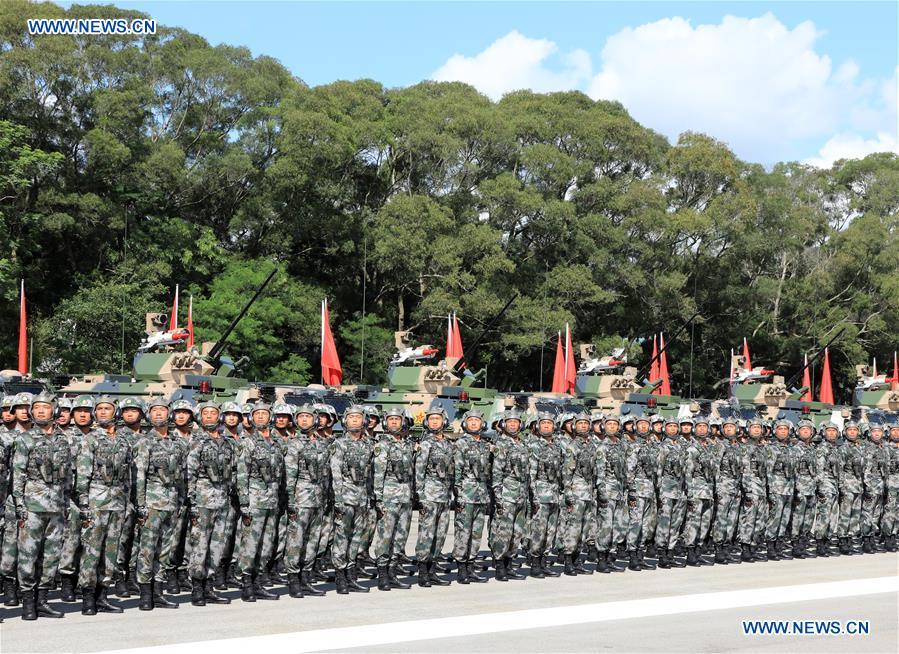 CHINA-HONG KONG-20TH ANNIVERSARY-PLA GARRISON-INSPECTION (CN)