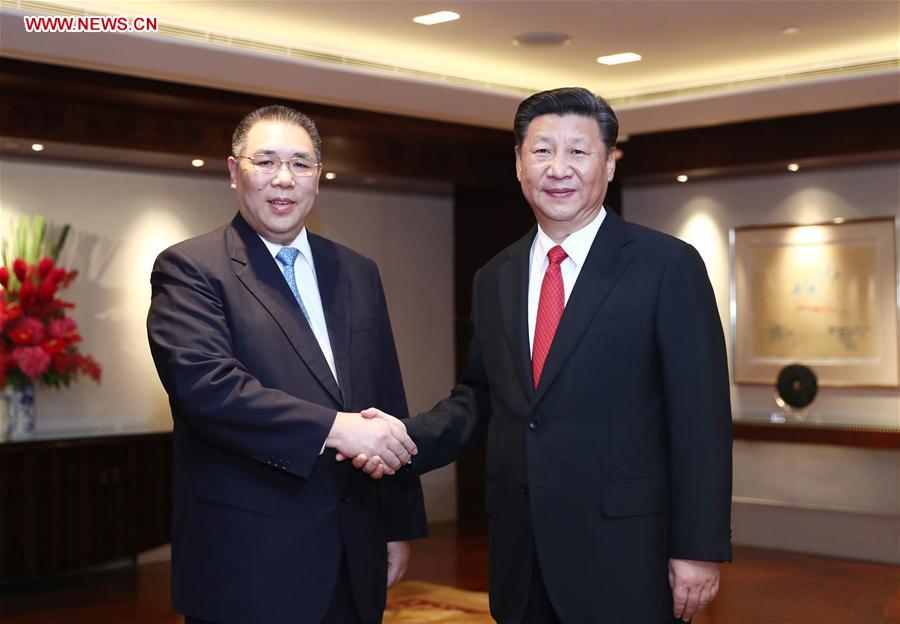 CHINA-HONG KONG-XI JINPING-CHUI SAI ON-MEETING (CN)