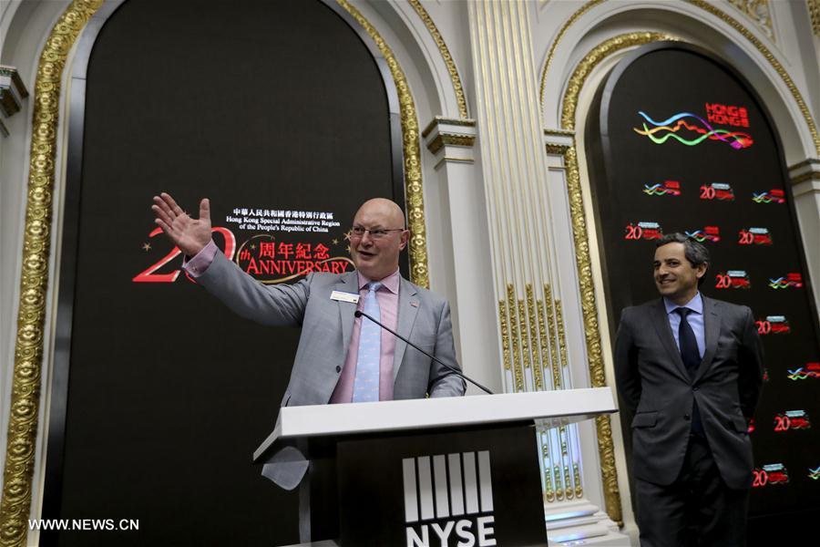 U.S.-NEW YORK-NYSE-HKSAR-ANNIVERSARY