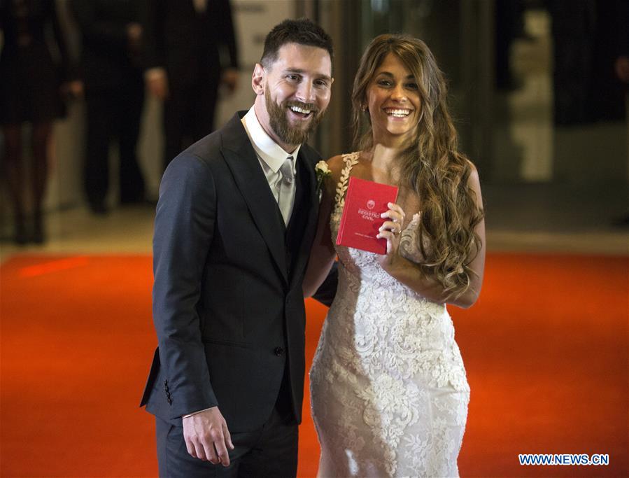 (SP)ARGENTINA-ROSARIO-SOCCER-MESSI-WEDDING
