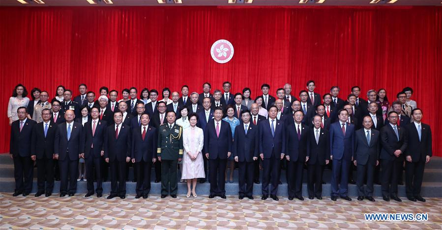 CHINA-HONG KONG-XI JINPING-KEY FIGURES-MEETING (CN)