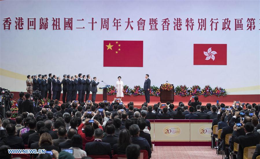 CHINA-HONG KONG-20TH ANNIVERSARY-XI JINPING-INAUGURATION (CN)