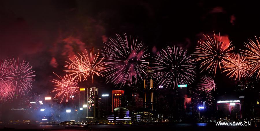 CHINA-HONG KONG-20TH ANNIVERSARY-FIREWORKS (CN)