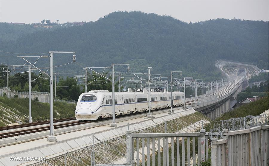 CHINA-XI'AN-CHENGDU PASSENGER RAILWAY-SICHUAN SECTION-TEST (CN)