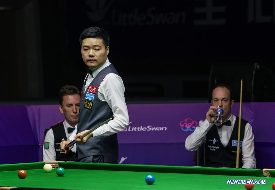 (SP)CHINA-WUXI-SNOOKER-WORLD CUP TEAM-CHINA A VS REPUBLIC OF IRELAND (CN)