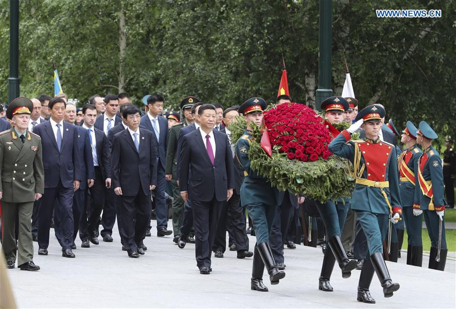 RUSSIA-CHINA-XI JINPING-WREATH LAYING