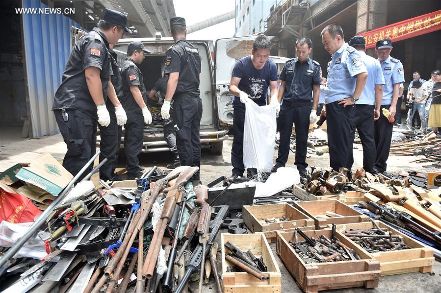 CHINA-ILLEGAL ARMS-DESTRUCTION (CN)