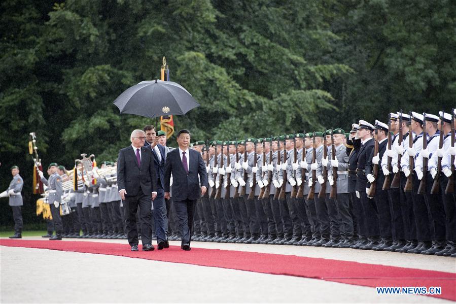 GERMANY-CHINA-XI JINPING-STEINMEIER-MEETING
