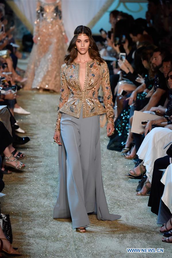FRANCE-PARIS-FASHION WEEK-HAUTE COUTURE-ELIE SAAB