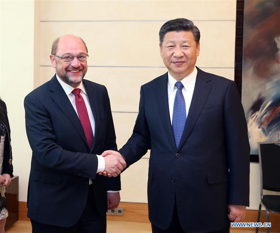 GERMANY-BERLIN-XI JINPING-SPD LEADER-MEETING