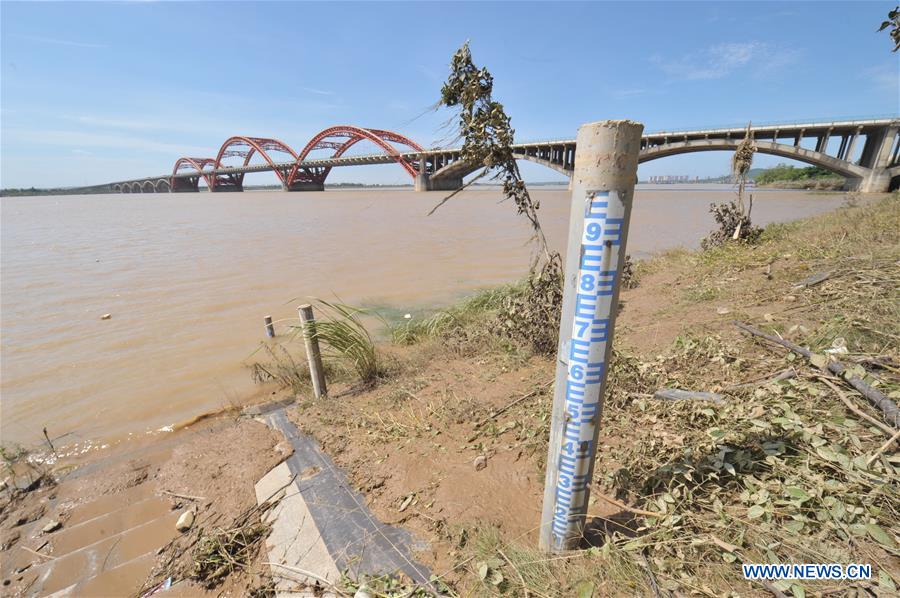 Water level of Xiangjiang river Changsha 