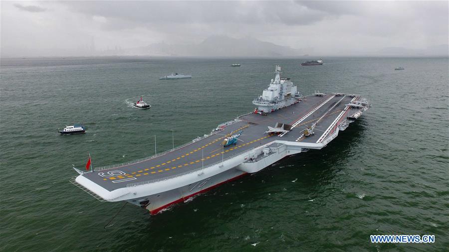 CHINA-HONG KONG-AIRCRAFT CARRIER FORMATION-ARRIVAL (CN)