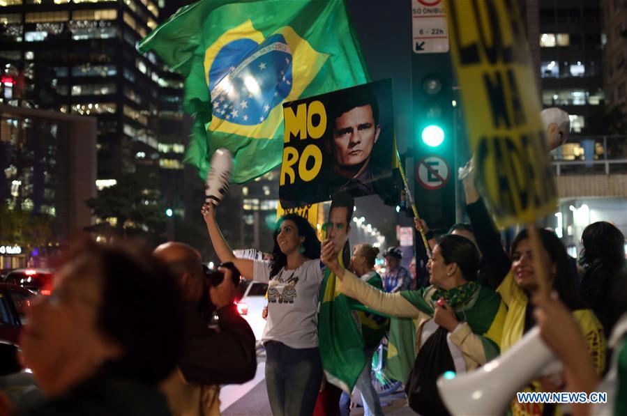 BRAZIL-SAO PAULO-FORMER PRESIDENT-PROTEST