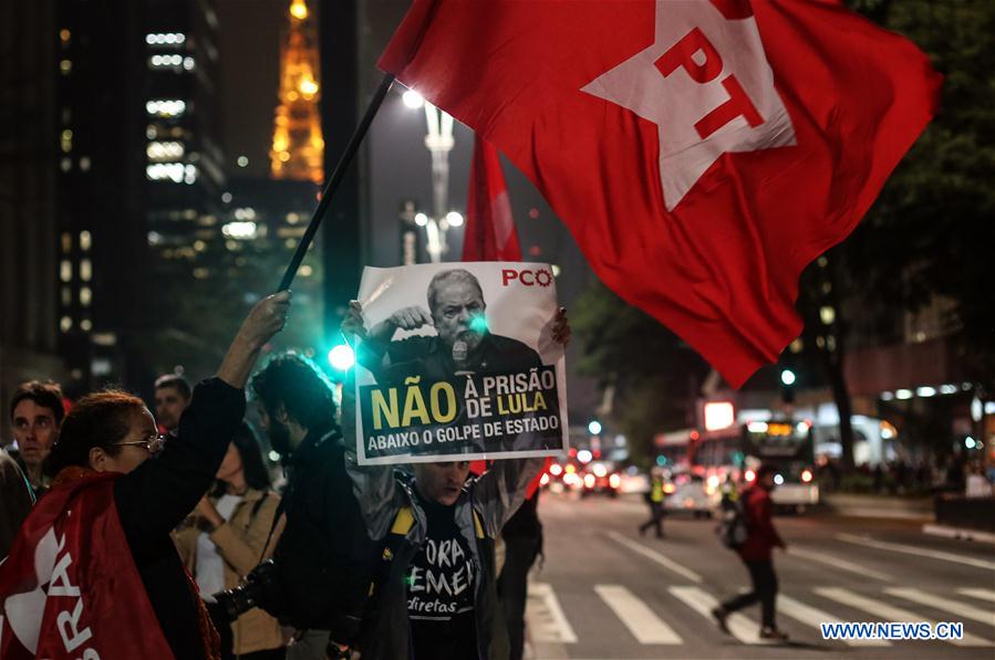 BRAZIL-SAO PAULO-FORMER PRESIDENT-PROTEST