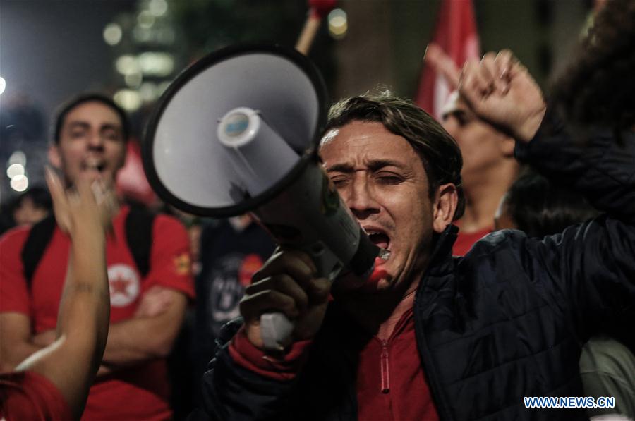 BRAZIL-SAO PAULO-FORMER PRESIDENT-PROTEST