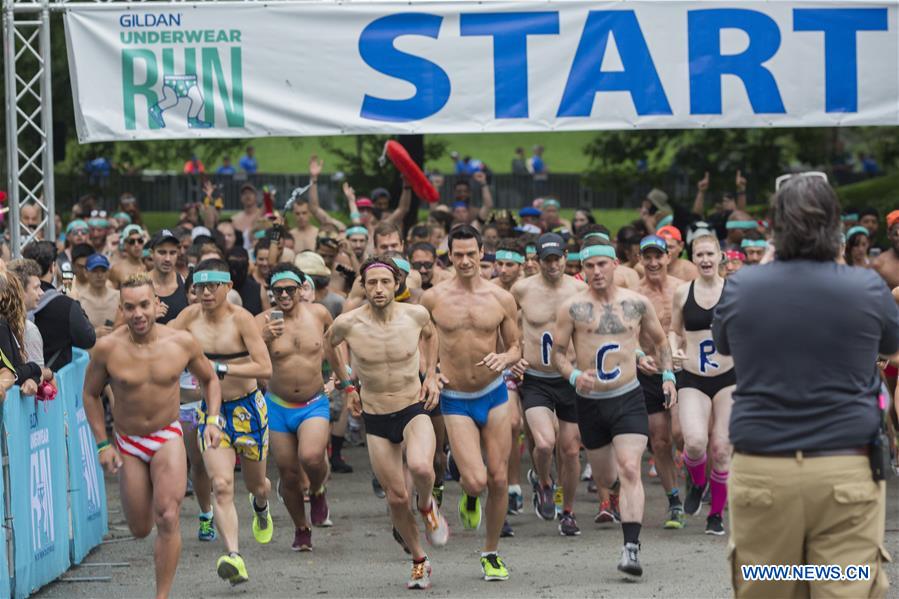 NYC Triathlon's Underwear Run kicks off in Central Park, New York City