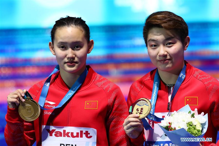 (SP)HUNGARY-BUDAPEST-FINA WORLD CHAMPIONSHIPS-DIVING-WOMEN 10M SYNCHRONISED FINAL