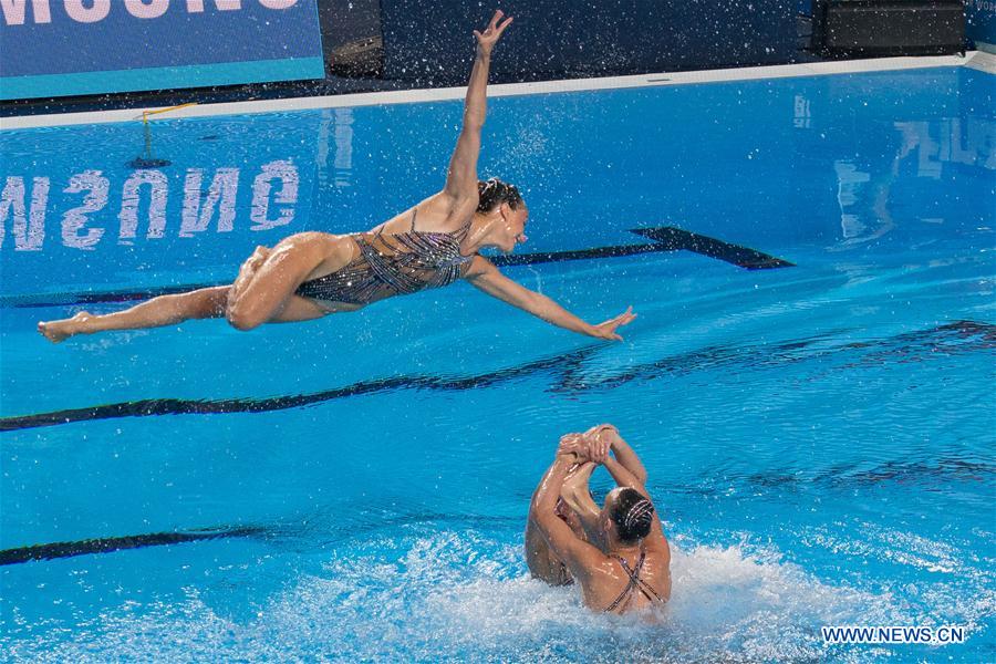 (SP)HUNGARY-BUDAPEST-FINA WORLD CHAMPIONSHIPS-SYNCHRO-WOMEN TEAM TECHNICAL PRELIMINARY