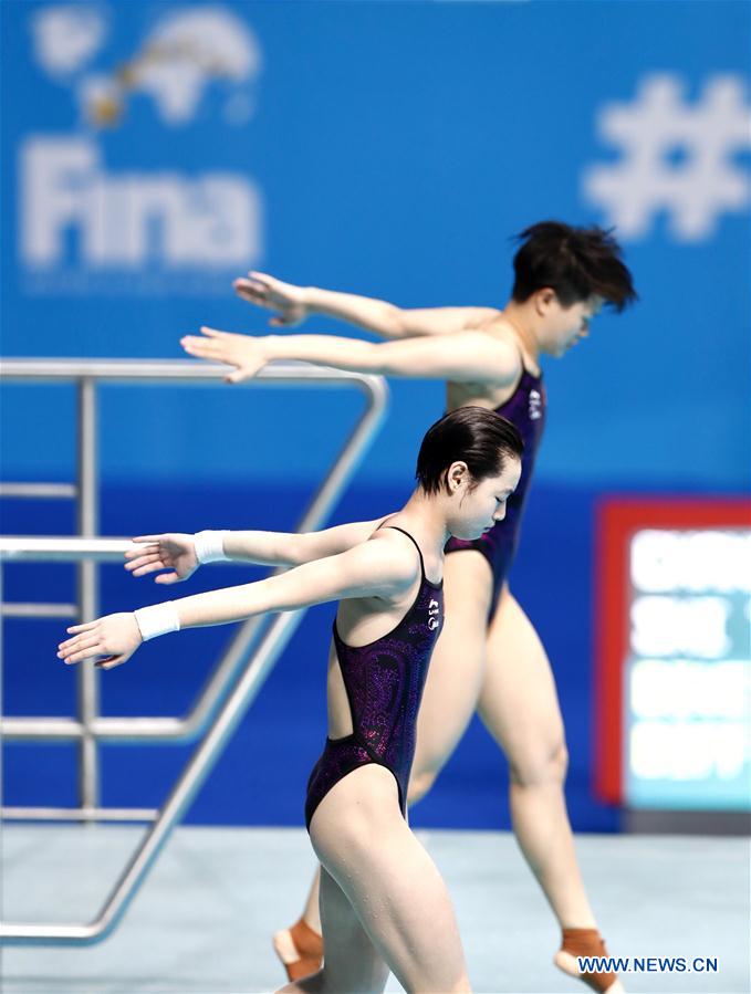 (SP)HUNGARY-BUDAPEST-FINA WORLD CHAMPIONSHIPS-DIVING-WOMEN 3M SYNCHRO FINAL