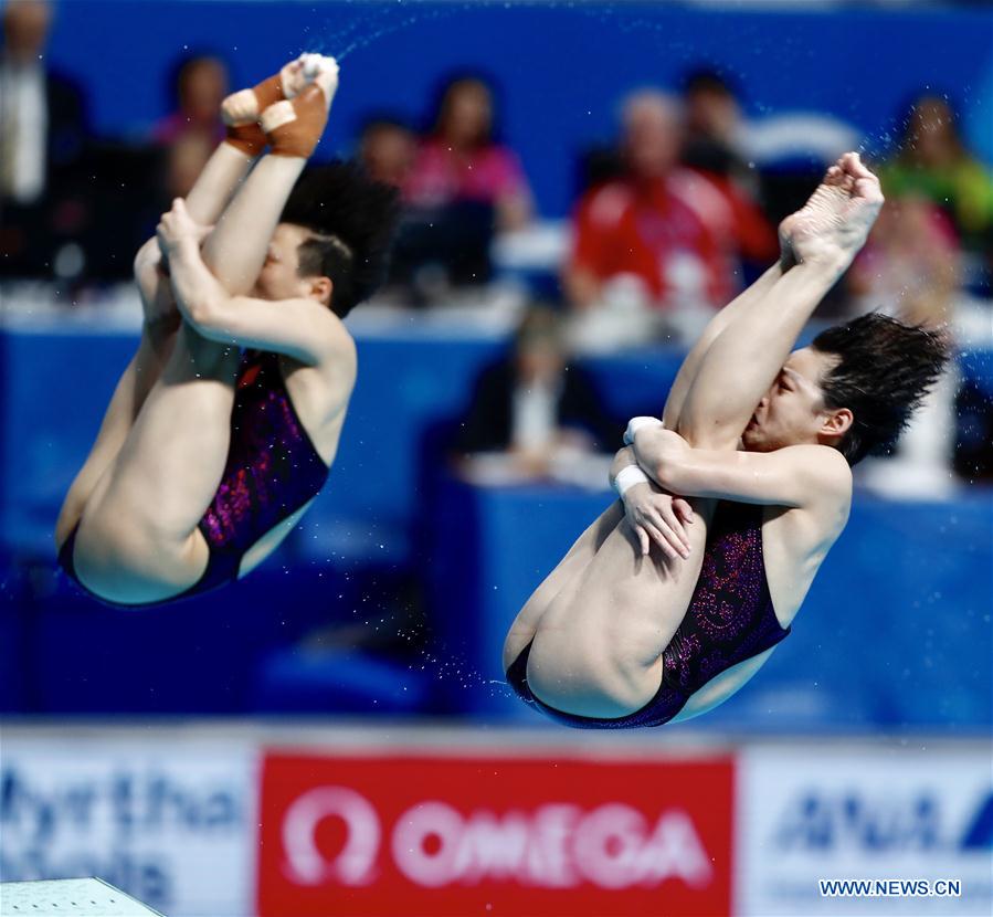 (SP)HUNGARY-BUDAPEST-FINA WORLD CHAMPIONSHIPS-DIVING-WOMEN 3M SYNCHRO FINAL