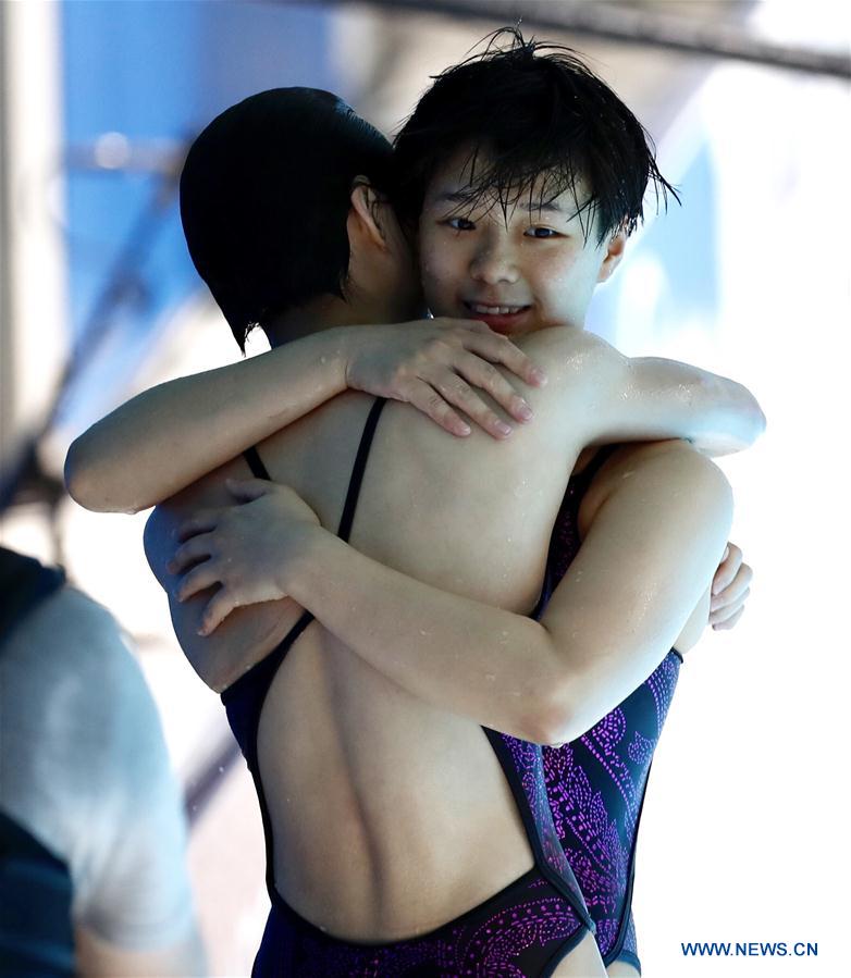 (SP)HUNGARY-BUDAPEST-FINA WORLD CHAMPIONSHIPS-DIVING-WOMEN 3M SYNCHRO FINAL