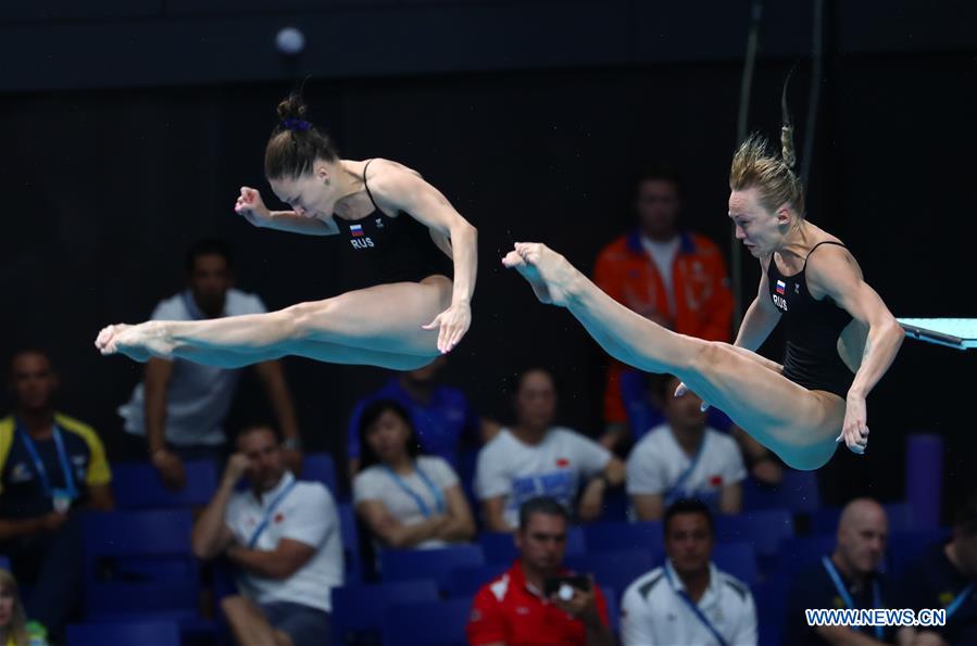 (SP)HUNGARY-BUDAPEST-FINA WORLD CHAMPIONSHIPS-DIVING-WOMEN 3M SYNCHRONISED FINAL