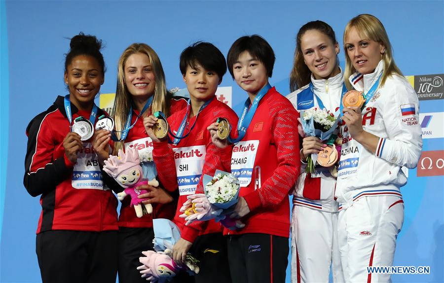 (SP)HUNGARY-BUDAPEST-FINA WORLD CHAMPIONSHIPS-DIVING-WOMEN 3M SYNCHRONISED FINAL