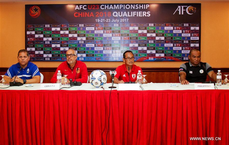 (SP)CAMBODIA-PHNOM PENH-AFC U23 CHAMPIONSHIP-PRESS CONFERENCE