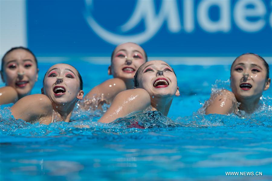 (SP)HUNGARY-BUDAPEST-FINA WORLD CHAMPIONSHIPS-SYNCHRONIZED SWIMMING