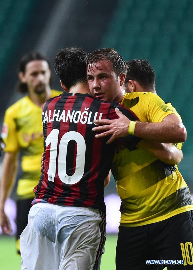 (SP)CHINA-GUANGZHOU-SOCCER-ICC-AC MILAN VS DORTMUND(CN)