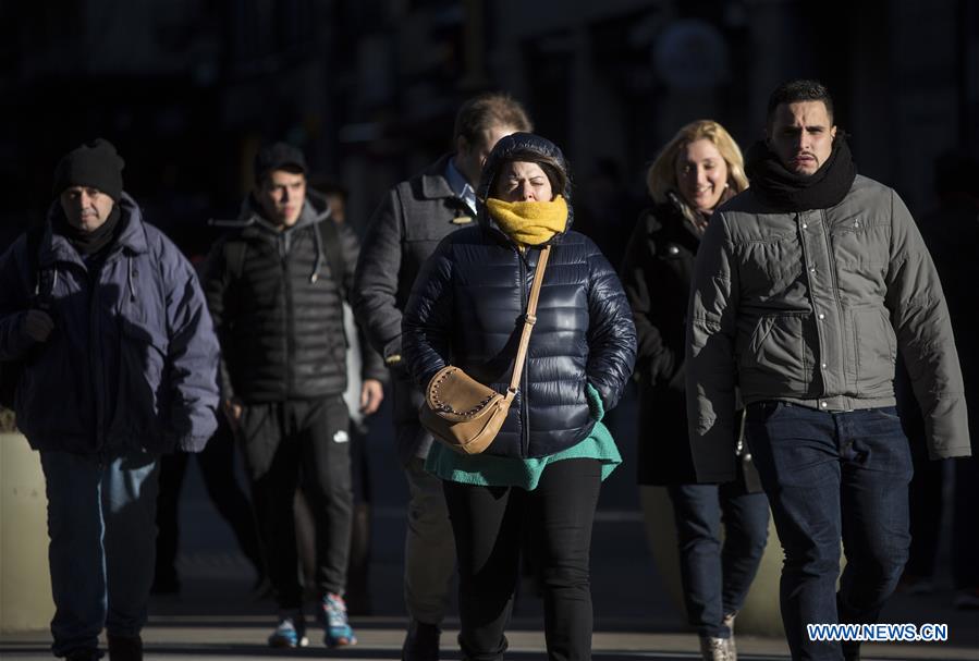 ARGENTINA-WEATHER-COLD WAVE