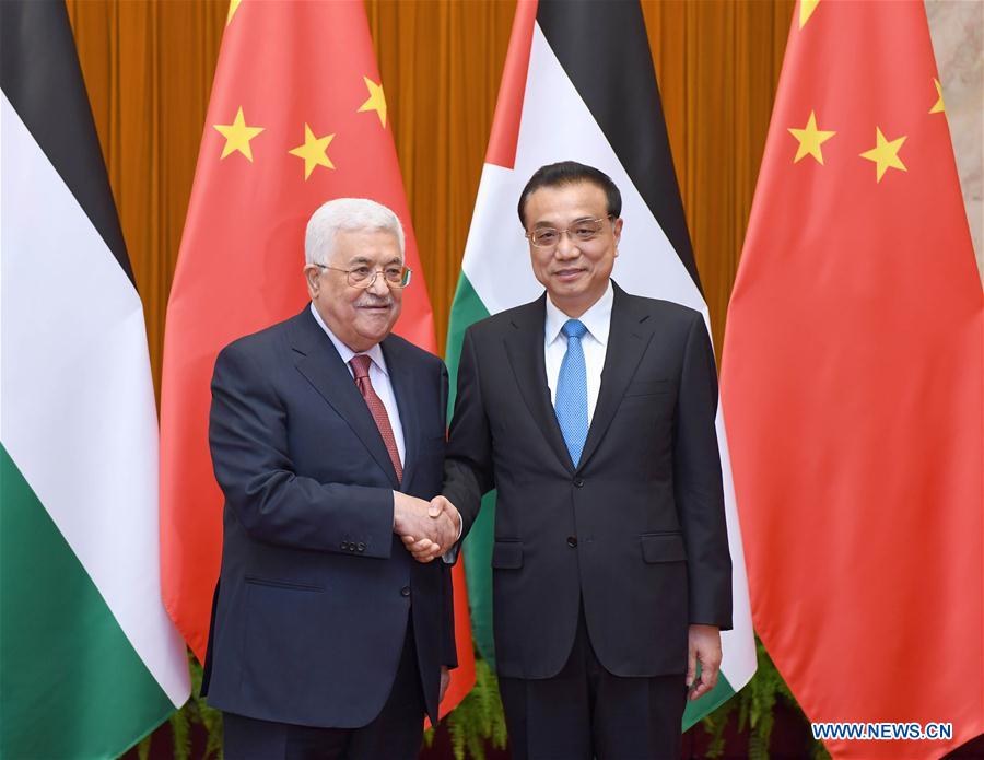 CHINA-BEIJING-LI KEQIANG-MAHMOUD ABBAS-MEETING (CN)