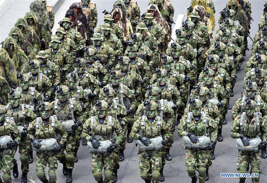 COLOMBIA-BOGOTA-MILITARY-INDEPENDENCE COMMEMORATION